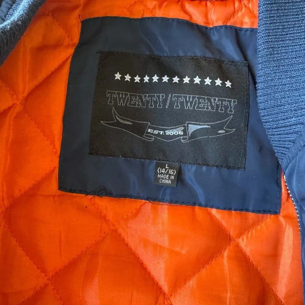 Twenty/Twenty Bomber Jacket with American Flag Patch for Kids